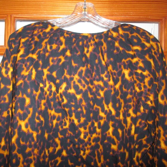 Tie Front Blouse Top Terra & Sky Plus Sizes 0X-4X Apple Juice NEW 100% Cotton - Picture 4 of 5